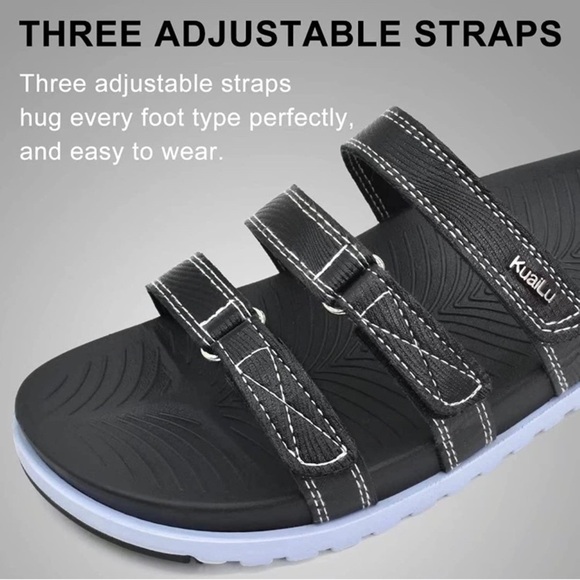 KuaiLu Womens Orthotic Slides Comfort Plantar Fasciitis Arch Support San… - Picture 6 of 10